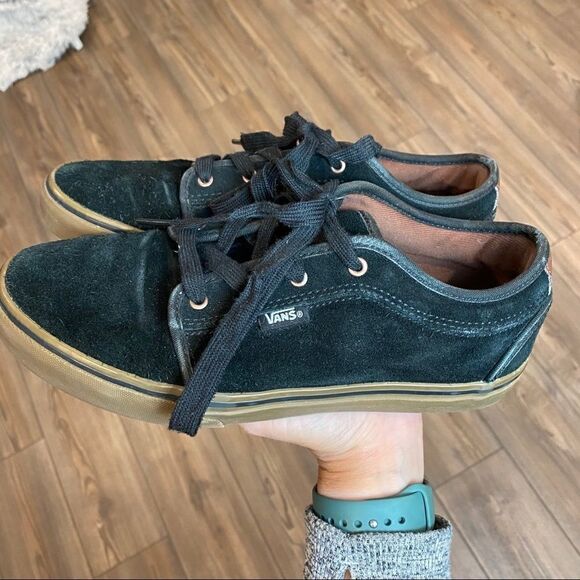 Vans Pro Black Suede Gum Sole Sneakers 6 Youth - Picture 4 of 9